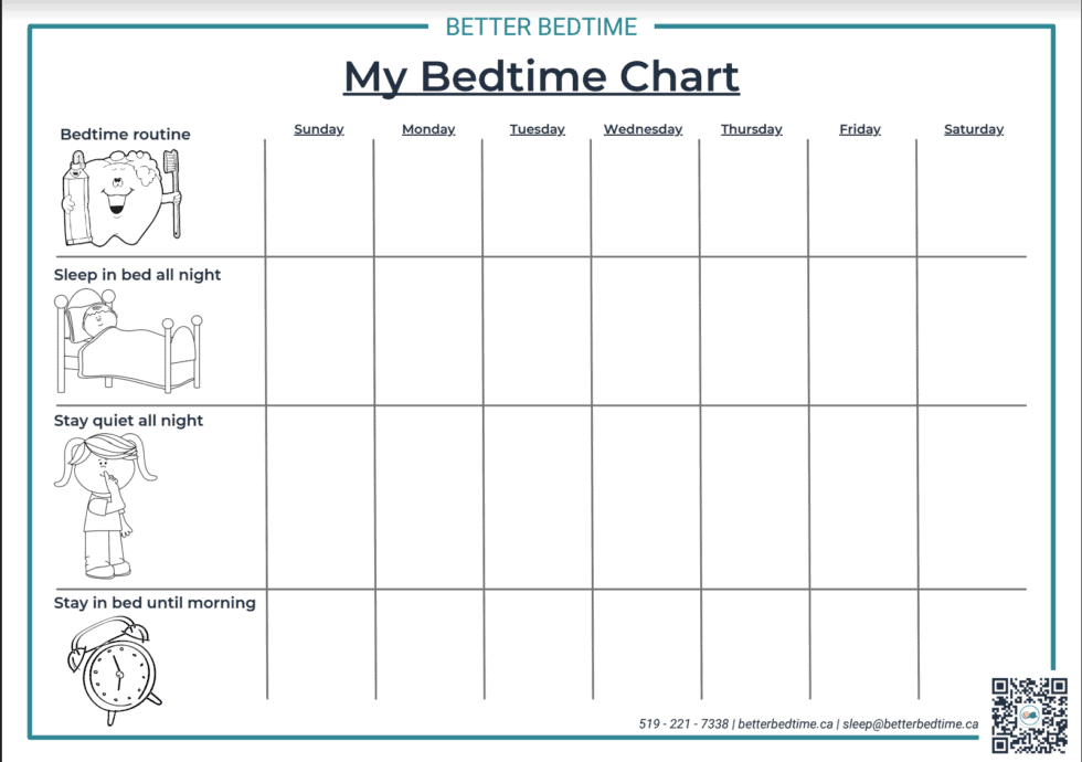 FREEBIE My Bedtime Chart Better Bedtime Baby Sleep Solutions