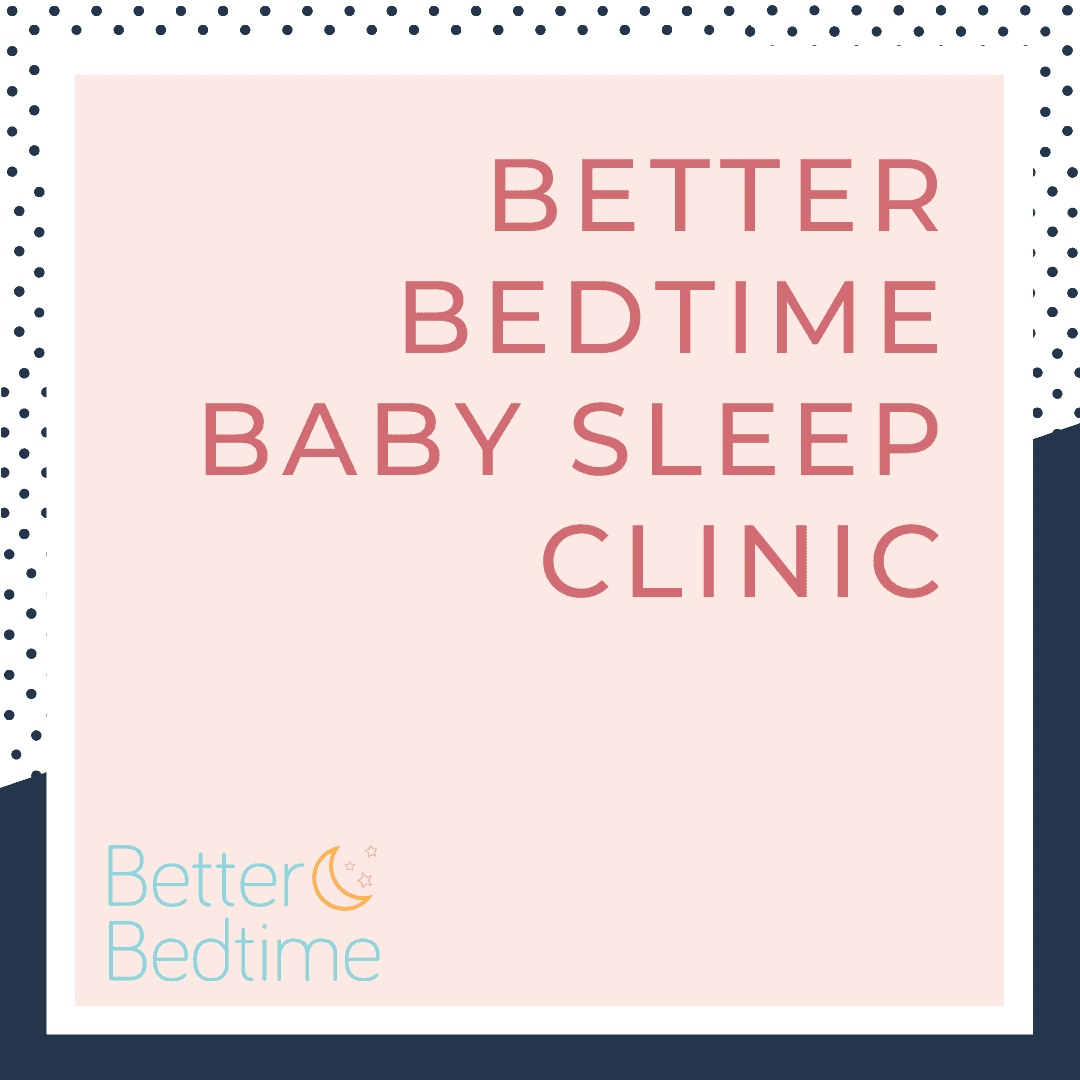 Better Bedtime Sleep Clinic - Pink text on light pink background